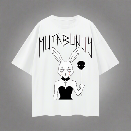 Clown Bunny Tee - WHITE